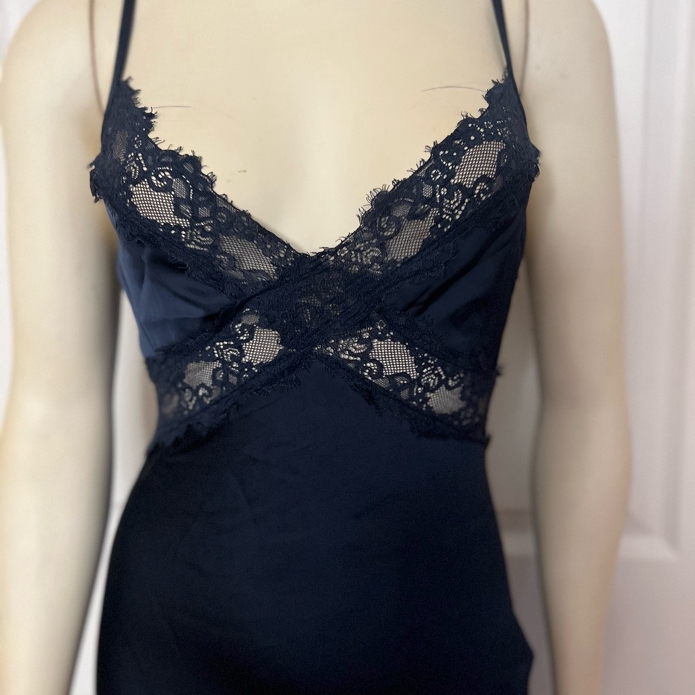 Princess Polly Treasure Bias Cut Maxi Dress Navy - Picture 14 of 16